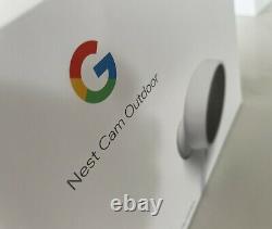 New Open Box Google Nest Cam Outdoor Security Camera White Weatherproof NC2100ES