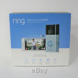 New Ring Video Doorbell 2 Wireless HD 1080p Security Cam Satin Nickel / Bronze