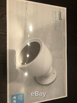 New Sealed 2 PACK White Nest Cam IQ Outdoor WiFi Security Camera 4K HDR NC4200US