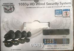 Night Owl Wired VD2P1-84 8-Channel 1080p DVR Security Camera System 4 cam 1080p