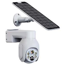 OWLVISION 4G Solar Battery Powered Security Camera System 3MP PTZ Wireless Cam