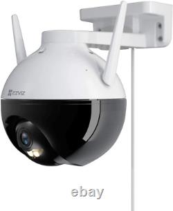 Outdoor Camera Pan Til Zoom, 360° Visual Coverage, 1080P WiFi Security Cam, IP65