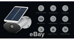Outdoor Wireless Security Camera Solar-Powered HD Video Rechargeable Battery Cam