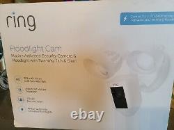 RING Floodlight Cam Wired Plus Motion-Activated Security Camera White