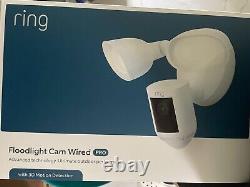 RING Floodlight Cam Wired Pro White (NEW & SEALED)