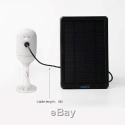 Reolink 1080p HD Argus2 + Solar Panel Wire-Free WiFi Rechargeable Battery Camera