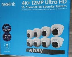 Reolink 4K+ 16-Channel 4TB 8-Cam Wired Security Camera System NEW