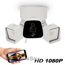 Ring Black Floodlight WiFi Camera Motion-Activated HD Security Cam Alarm S3V8