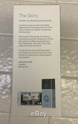 Ring Doorbell 2 Security Cam BRAND NEW FACTORY SEALED + Free Priority Shipping