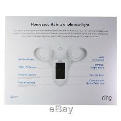 Ring Flood Light Cam Motion Activated Camera & Floodlight with Speaker White