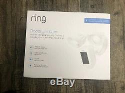 Ring Floodlight 1080p HD Camera Motion Activated WiFi Security Cam Alarm White