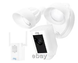 Ring Floodlight Cam & Chime Pro Hardwire Security Camera Grade A- Read