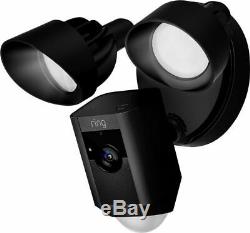 Ring Floodlight Cam Motion Activated Camera Black Factory Certified Refurbished