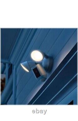 Ring Floodlight Cam Plus Outdoor Wired 1080p Surveillance Camera White