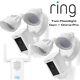 Ring Floodlight Cam Twin Motion-Activated HD Alarm 2-Way Talk Security Chime Pro
