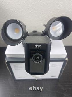 Ring Floodlight Cam Wired Plus Outdoor 1080p Security Camera Black
