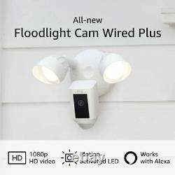 Ring Floodlight Cam Wired Plus, motion-activated 1080p HD video 2021 release