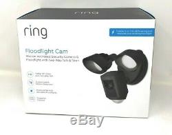 Ring Floodlight Camera Motion-Activated HD Security Cam 2Way Talk, Alarm Blk NEW