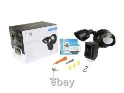 Ring Floodlight Camera Motion-Activated HD Security Cam 2-Way Talk, Black, Alexa