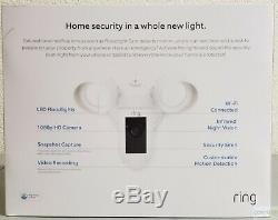 Ring Floodlight Camera Motion-Activated HD Security Cam Two-Way Talk 2 pack