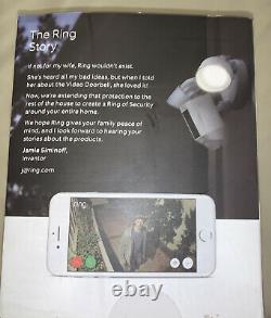 Ring Floodlight Camera Motion-Activated HD Security Cam Two-Way Talk New Open Bx