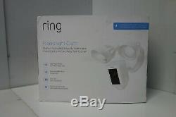 Ring Floodlight Camera Motion-Activated HD Security Cam WHITE USED