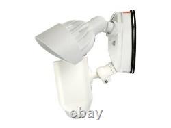 Ring Floodlight Camera Motion-Activated HD Security Cam, White, Alexa OPEN