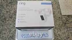 Ring Floodlight Camera Motion-Activated HD Security Cam, White, Alexa USED