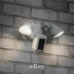 Ring Floodlight Camera Motion-Activated HD Siren Alarm 2-Way Talk Security Cam