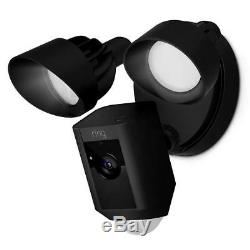 Ring Floodlight Camera Motion-Activated HD Siren Alarm 2-Way Talk Security Cam B