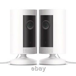 Ring Indoor Cam Compact HD Security Camera in White, 2-Pack 8SN1S9-WEN0