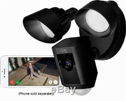 Ring Outdoor Wi-fi Cam With Motion Activated Floodlight I Black