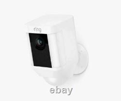 Ring Security Surveillance Camera Spotlight Cam WIRED Battery HD White