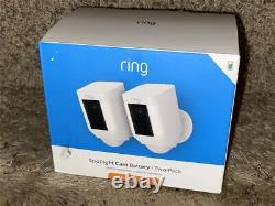 Ring Spotlight Cam 2-Pack Battery White Outdoor Wireless Surveillance Camera