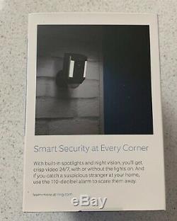 Ring Spotlight Cam Battery Black Outdoor Security Camera NEW Factory Sealed