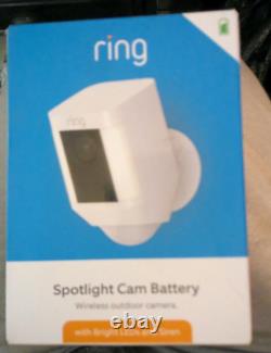 Ring Spotlight Cam Battery HD Security Camera with Built Two-Way Talk and a Sire