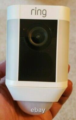Ring Spotlight Cam Battery HD Security Camera with Built-in Two-Way Talk White