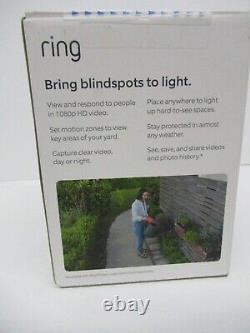 Ring Spotlight Cam Battery HD Security Camera with White Solar Talk and Siren