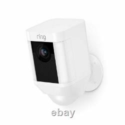 Ring Spotlight Cam Battery HD Security with Two-Way Talk & Siren & Alexa White
