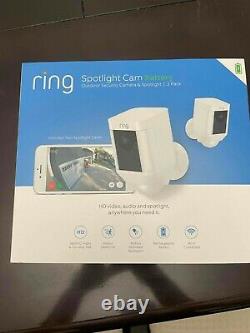 Ring Spotlight Cam Battery Outdoor HD Security Camera & Spotlight 2-Pack