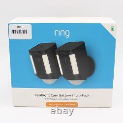 Ring Spotlight Cam Battery Outdoor Security Camera Black (2-Pack)