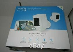 Ring Spotlight Cam Battery Outdoor Security Camera & Spotlight 2-Pack Sealed