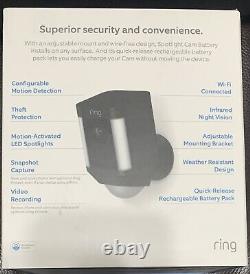 Ring Spotlight Cam Battery Outdoor Security Camera and Spotlight New