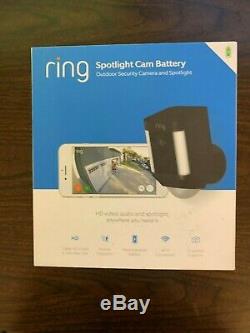 Ring Spotlight Cam Battery Powered HD Security Camera (Black)