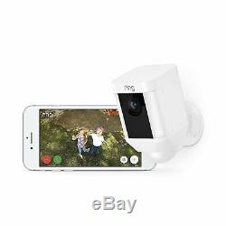 Ring Spotlight Cam Battery Powered HD Security Camera (White)