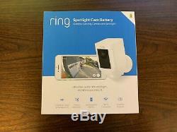 Ring Spotlight Cam Battery Powered HD Security Camera (White)