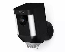Ring Spotlight Cam Battery-Powered Security Camera Black