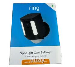 Ring Spotlight Cam Battery-Powered Security Camera Black