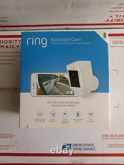 Ring Spotlight Cam Battery-Powered Security Camera White