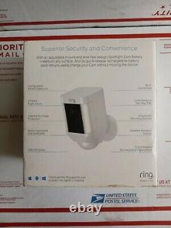 Ring Spotlight Cam Battery-Powered Security Camera White